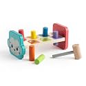 Jasey's Toy Chest Tap & Learn Wooden Hammer Bench for Kids | Pounding Toy with Mallet & Colorful Pegs | Montessori Fine Motor Skill Toy for Toddlers Ages 12+ Months