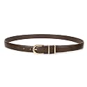 JASGOOD Women Skinny Leather Belt for Jeans Pants Fashion Ladies Thin Belt for Dress with Gold Single Prong Buckle