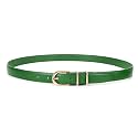 JASGOOD Women Skinny Leather Belt for Jeans Pants Fashion Ladies Thin Belt for Dress with Gold Single Prong Buckle