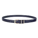 JASGOOD Women Skinny Leather Belt for Jeans Pants Fashion Ladies Thin Belt for Dress with Gold Single Prong Buckle