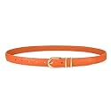 JASGOOD Women Skinny Leather Belt for Jeans Pants Fashion Ladies Thin Belt for Dress with Gold Single Prong Buckle