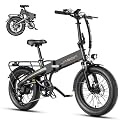 Jasion EB6 Foldable Electric Bike for Adults, Built-in 48V Lithium Battery