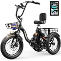 Jasion Electric Tricycle for Adults, Electric Trike 3 Wheel Electric Bike