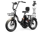Jasion Electric Tricycle for Adults, Electric Trike 3 Wheel Electric Bike