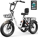Jasion Electric Tricycle for Adults, Electric Trike 3 Wheel Electric Bike