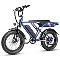 Jasion RetroVolt Electric Bike, 70-Mile Range, 2000W Peak, Fat Tire