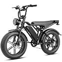 Jasion RetroVolt Fat Tire Electric Bike for Adults, 2000W Peak Power, 30 MPH E-Bike, Up to 70 Miles, 48V 15Ah Detachable Battery, 5 Ride Modes, for Commuting, Beach and Weekend Rides