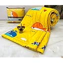 JASMINE AROMA Cotton Winter Cartoon Kids Single Bed Comforter/AC Quilt for Boys and Girls (Size 60 * 100 inches) (Yellow- Whales)| TC - 250