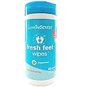 Fresh Feet Wipes, Peppermint Foot and Body Wipes, 45 Count Canister