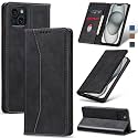 Jasonyu Flip Wallet Case for iPhone 15 Plus,Black