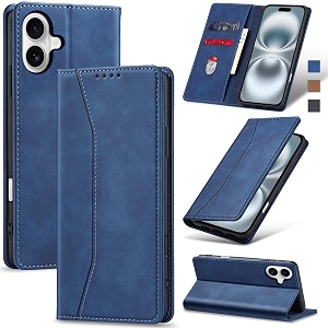 Jasonyu Flip Wallet Case for iPhone 16Blue