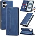 Jasonyu Flip Wallet Case for iPhone 16Blue