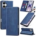 Jasonyu Flip Wallet Case for iPhone 17,Leather Magnetic Folio Cover with Card Holder,Kickstand - TPU Shockproof Durable Protective Phone Case,Blue