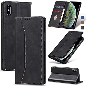 jasonyu flip wallet case for iphone xxsblack