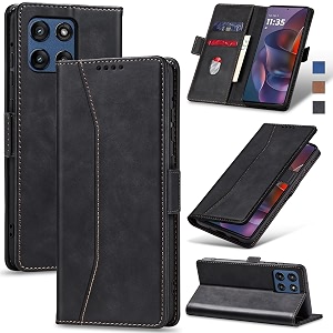 jasonyu flip wallet case for moto g stylus 5g 2025black