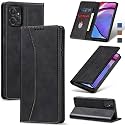 Jasonyu Flip Wallet Case for Moto G Power (2023),Black