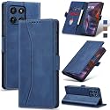 Jasonyu Flip Wallet Case for Moto G Stylus 5G (2025),Blue