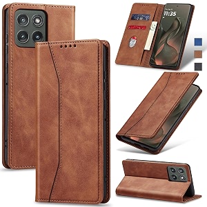 jasonyu flip wallet case for motorola edge 20256060 profusionbrown