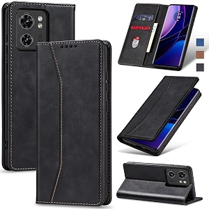 jasonyu flip wallet case for motorola edge 2023black
