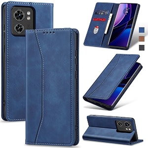 jasonyu flip wallet case for motorola edge 2023blue
