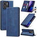 Jasonyu Flip Wallet Case for Motorola Edge (2023),Blue