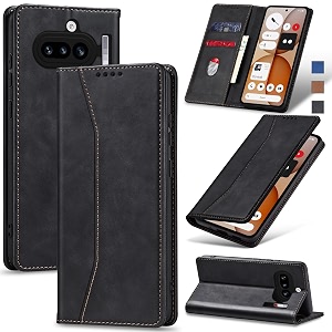 jasonyu flip wallet case for nothing phone 4a 5gblack