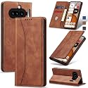 Jasonyu Flip Wallet Case for Nothing Phone 4a 5G,Brown