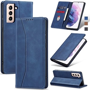 jasonyu flip wallet case for samsung galaxy s21 pluss21 5gblue