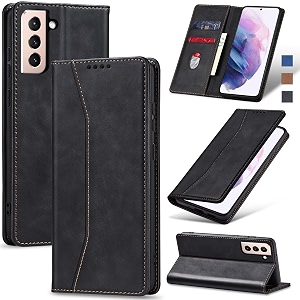 jasonyu flip wallet case for samsung galaxy s21 pluss21 5gblack