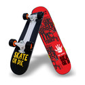 Jaspo Black Duck Fibre (26 X 6.5) Fully Assembled Skateboard (Suitable for All Age Group) - RED DEVIL 26.5 inch x 6.5 inch Skateboard
