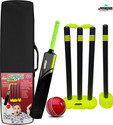 Jaspo CRIC Addict (Size-3) For Kids (4years to 7years) Plastic Cricket Set Cricket Kit
