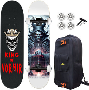 jaspo downtown surfers king of vormir 7 layer canadian mapple skateboard deck 31 inch x 8 inch skateboard black pack of 1