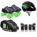 Jaspo Hyper-X Intact Shoe Skate Combo(Shoe Skate+ Knee Guard+ Elbow Guard+ Helmet+ Bag)