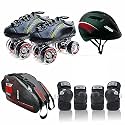 Jaspo Hyper-X Intact Shoe Skate Combo(Shoe Skate+ Knee Guard+ Elbow Guard+ Helmet+ Bag)