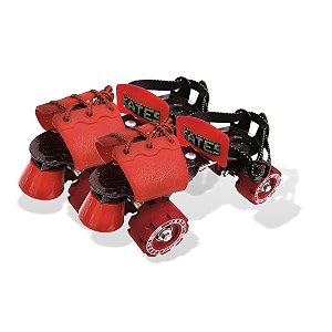 jaspo unisex racer senior adjustable quad rollerderbywheel skates suitable for age group 6-14 years red