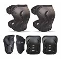 JASPO Secure Hybrid Knee, Elbow & Wrist Guard Combo for Skating, Cycling, Skateboarding, Roller Skating, Inline Skate, Running, Breathable & Washable Fabric, for All Age Groups