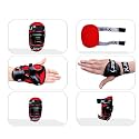 jaspo Polypropylene Secure Skating Protective Bundle for Age Group Up to 14 Years. (Head, Knee, Elbow, Wrist Cum Palm Guard Set, Red)