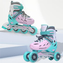 Jaspo Sparkle 2.0 Convertible inline/quad Skates adjustable, durable aluminum chassis, In-line Adults