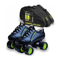 Jaspo Sprint Pro 10 Quad Shoes Fixed Body Roller Skates Approximate Beginners(28.6 cm) Shoe Kids Size  3 UK - 6 UK
