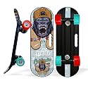 Jaspo Street - Runner Junior 18 Inches Fiber Skateboard for Kids Upto 7 Years Age Group Recommended for Boys and Girls (Suitable for Beginners and Learners Multicolor (King Kong)