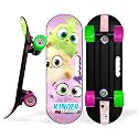 Jaspo Street - Runner Junior 18 Inches Fiber Skateboard for Kids Upto 7 Years Age Group Recommended for Boys and Girls (Best for Beginners and Learners) (Love Angels) - Multicolor