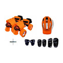 Jaspo Thunder Thorns Pro Adjustable Senior Roller Skates Combo Suitable for Age Group 6 to 14 Years Skating Kit