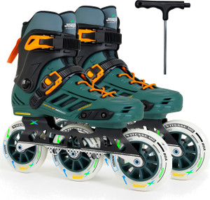 jaspo vitesse-110 inline shoe skates 3 wheels inline 110mm in-line adults size  5 uk - 6 uk