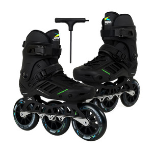 jaspo vitesse-110 inline shoe skates 3 wheels inline 110mm roller skates in-line adults size  45 uk - 55 uk