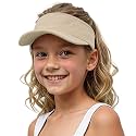 Jastore Kids Girls Boys Packable Hat Sun Visor Hats Cotton Sports Summer Golf Visor Hat