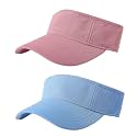 Jastore Kids Girls Boys Packable Hat Sun Visor Hats Cotton Sports Summer Golf Visor Hat