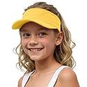 Jastore Kids Girls Boys Packable Hat Sun Visor Hats Cotton Sports Summer Golf Visor Hat