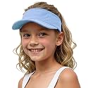 Jastore Kids Girls Boys Packable Hat Sun Visor Hats Cotton Sports Summer Golf Visor Hat