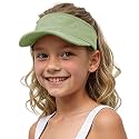 Jastore Kids Girls Boys Packable Hat Sun Visor Hats Cotton Sports Summer Golf Visor Hat