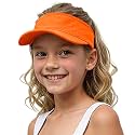 Jastore Kids Girls Boys Packable Hat Sun Visor Hats Cotton Sports Summer Golf Visor Hat